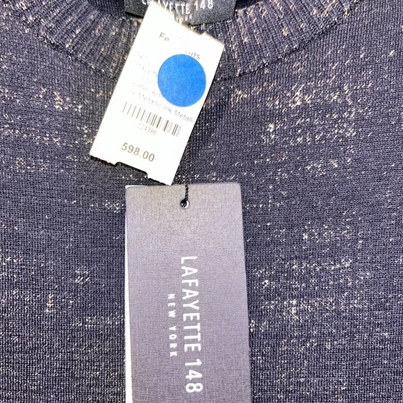 Lafayette 148 black and gold wool sweater - Picture 3 of 12